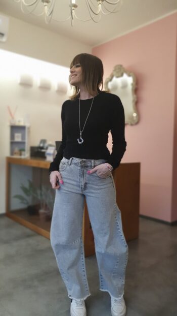 Jeans Banana Grigio