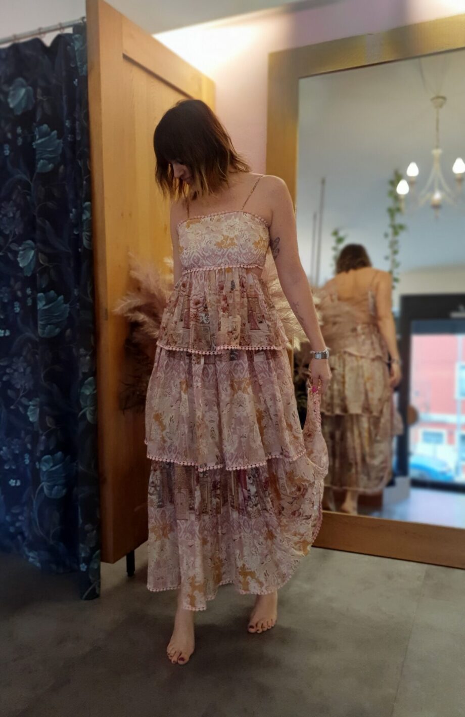 Abito Balze Fiori Amosa