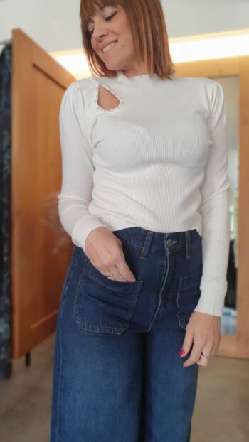Lupetto Cut Perle Bianco Griffai